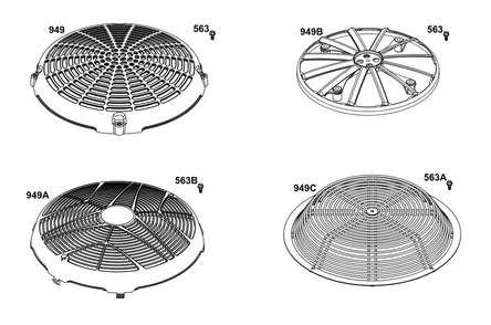 Flywheel Guards Diagram and Parts List for 40,44&49  Briggs and Stratton Engine